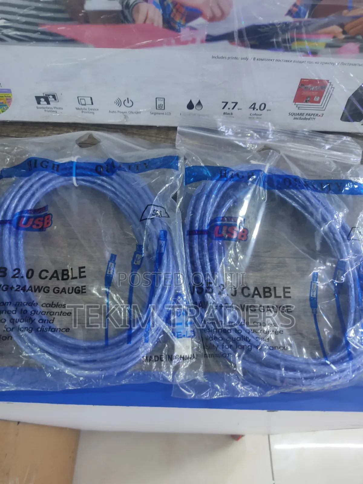 5m Blue Usb Printer Cable