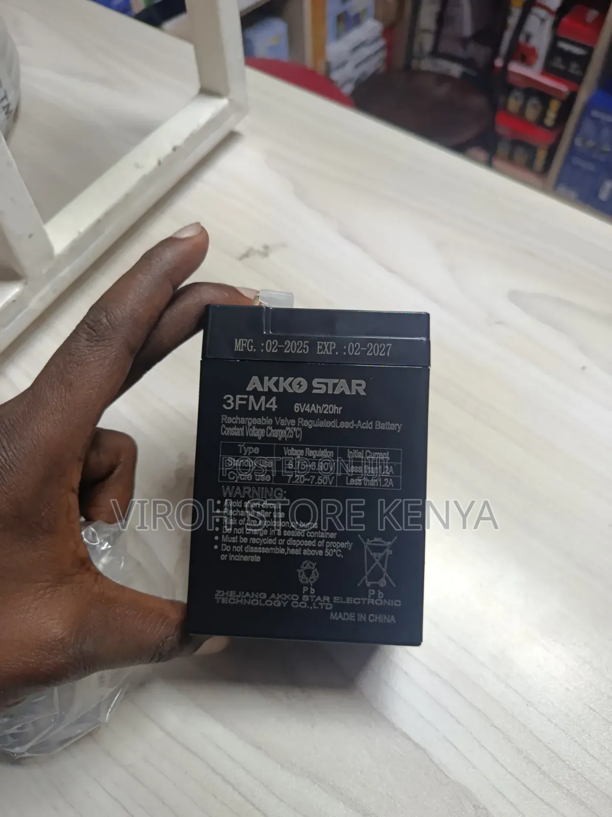 Original Akko Star 6v 4ah Battery – Rechargeable