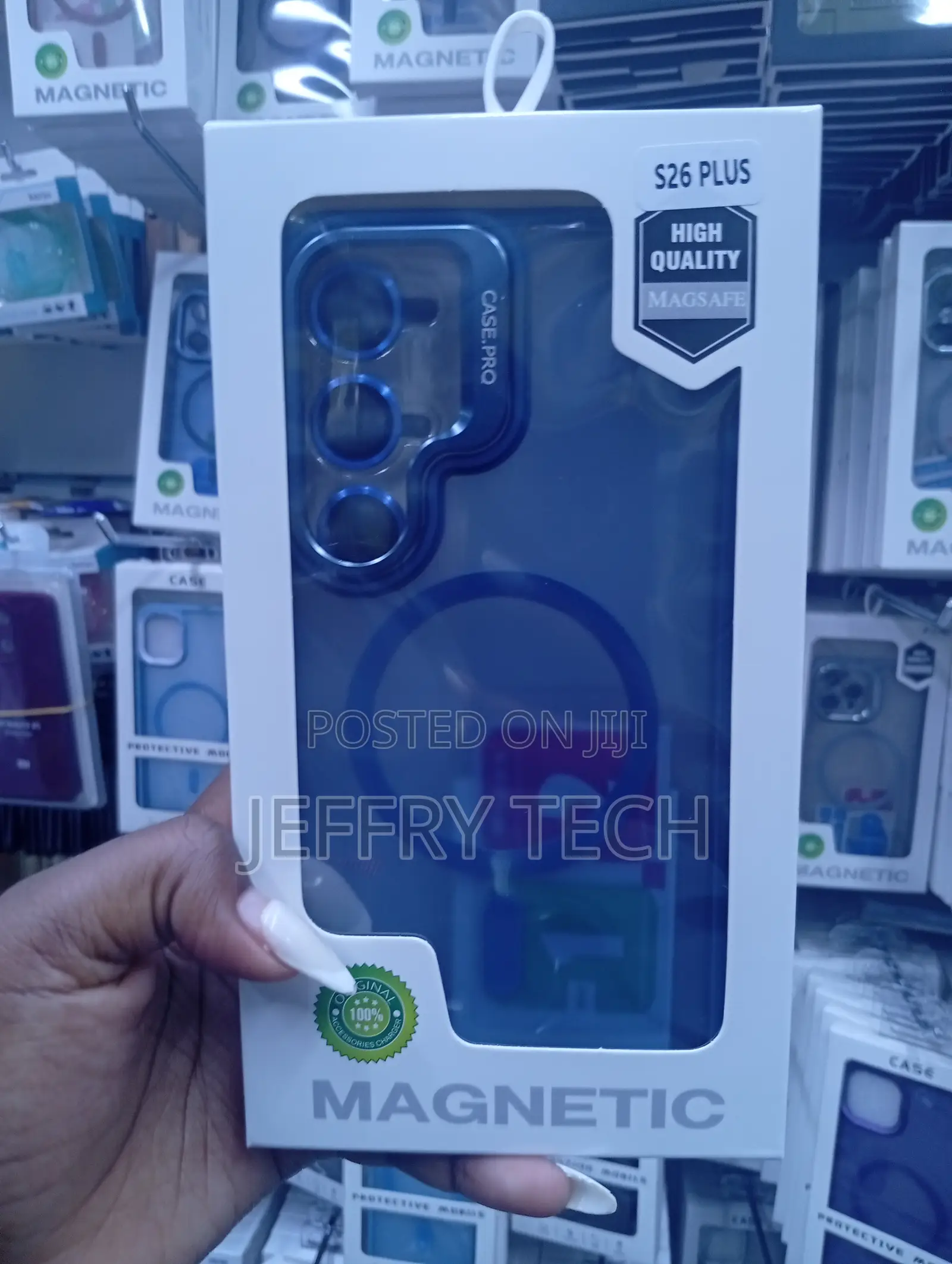 Samsung Galaxy S26 Plus Blue Magnetic Magsafe Phone Case