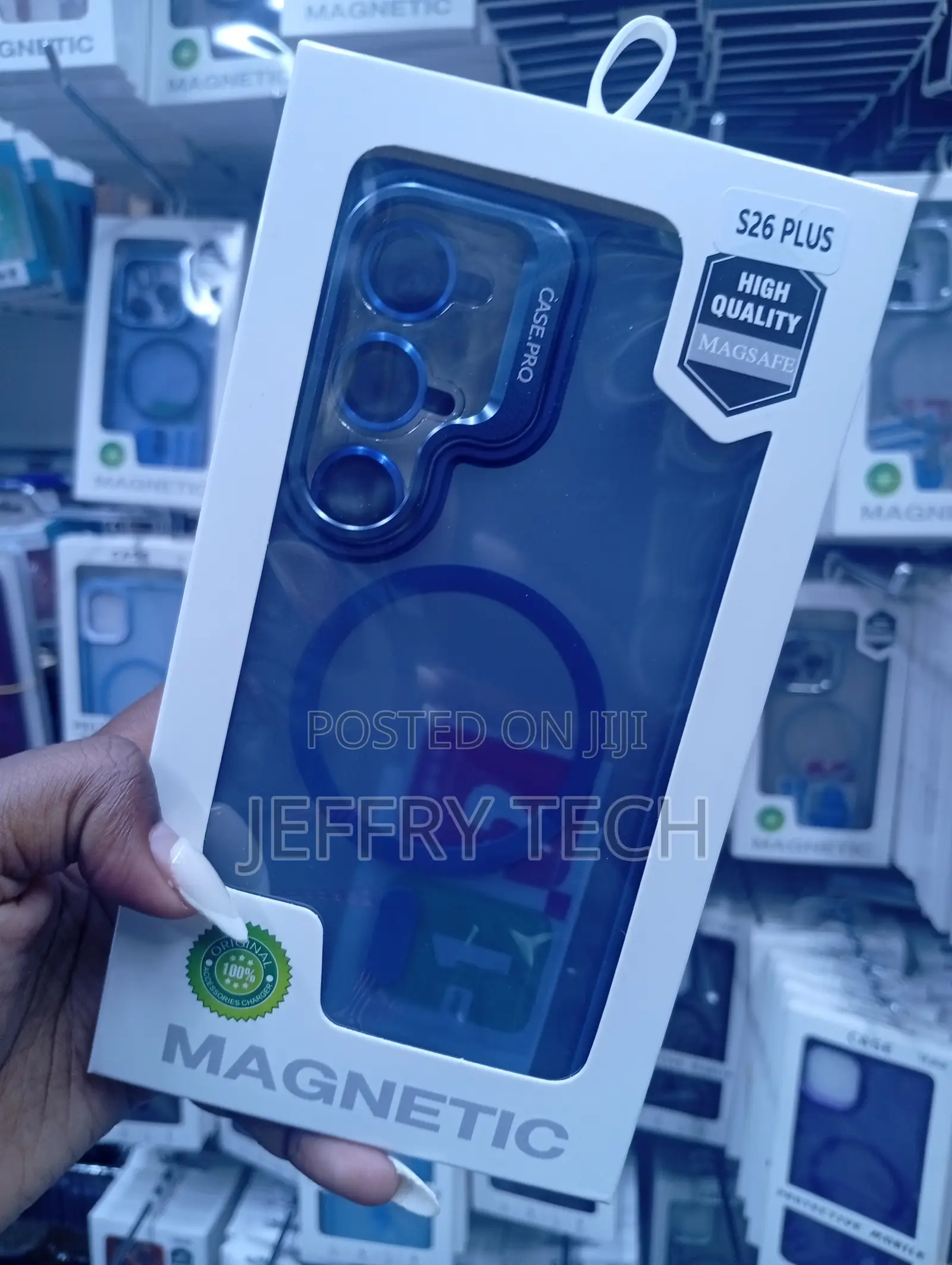 Samsung Galaxy S26 Plus Blue Magnetic Magsafe Phone Case