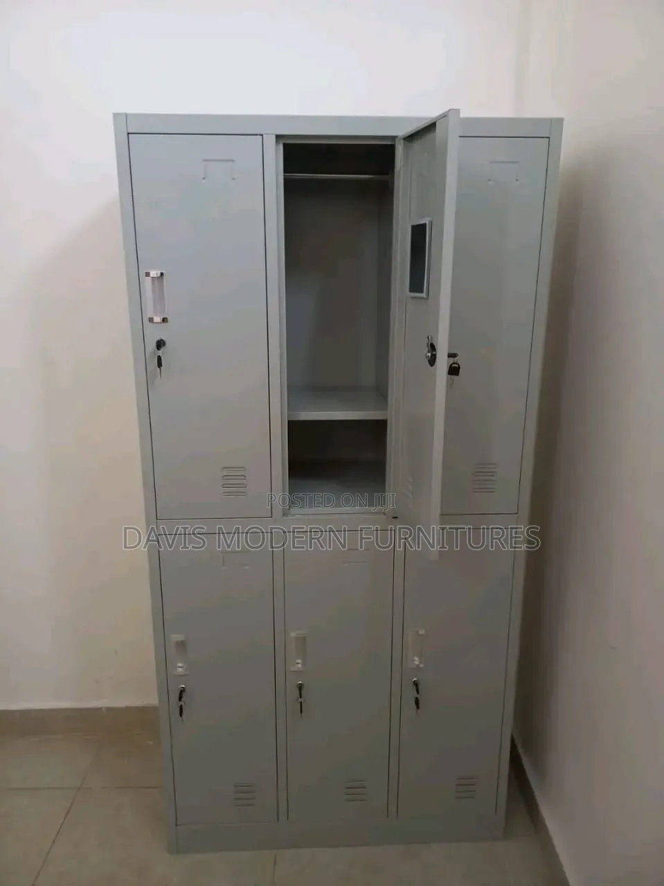 2-Tier Lockable Wordrobe Cabinet