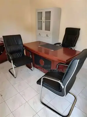 180omm Mahogany Manager's L-Shape Task Desk