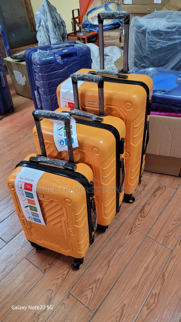 Orange 3-Piece Hard-Shell Luggage Sets - main view