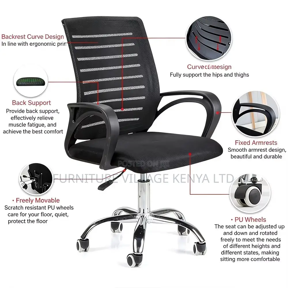 Height Adjustable Strong Mesh Office Task Chair