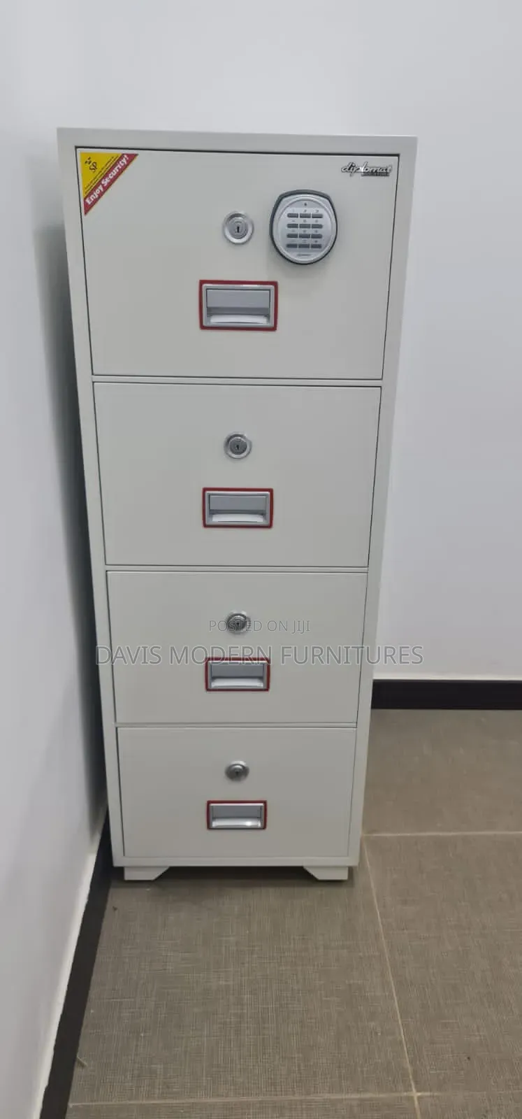 4-Drawers Fire Resistant Filling Cabinet