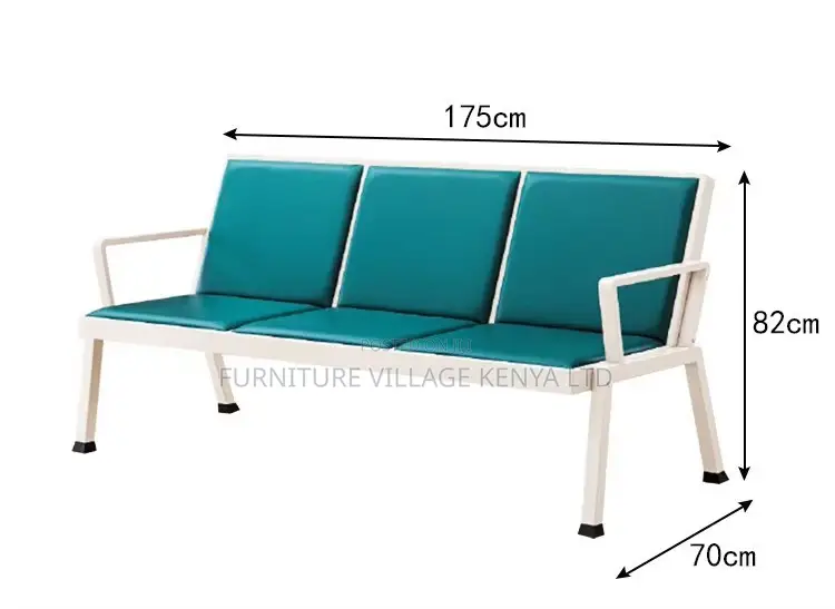 3-Seater Modern Guest Waiting Reception Bench
