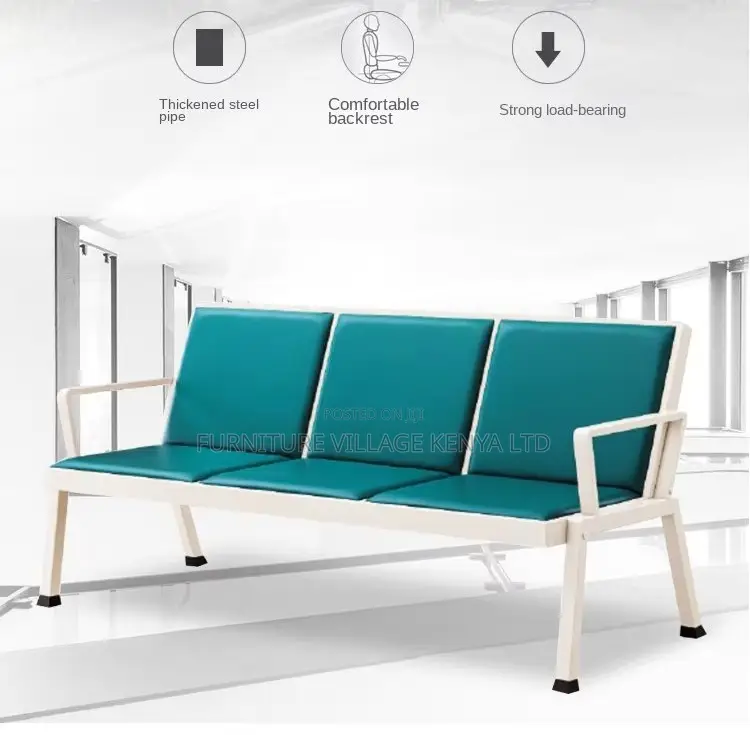 3-Seater Modern Guest Waiting Reception Bench