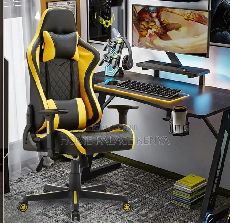 Gaming Chair: Comfortable Leather Reclining Gaming Chair