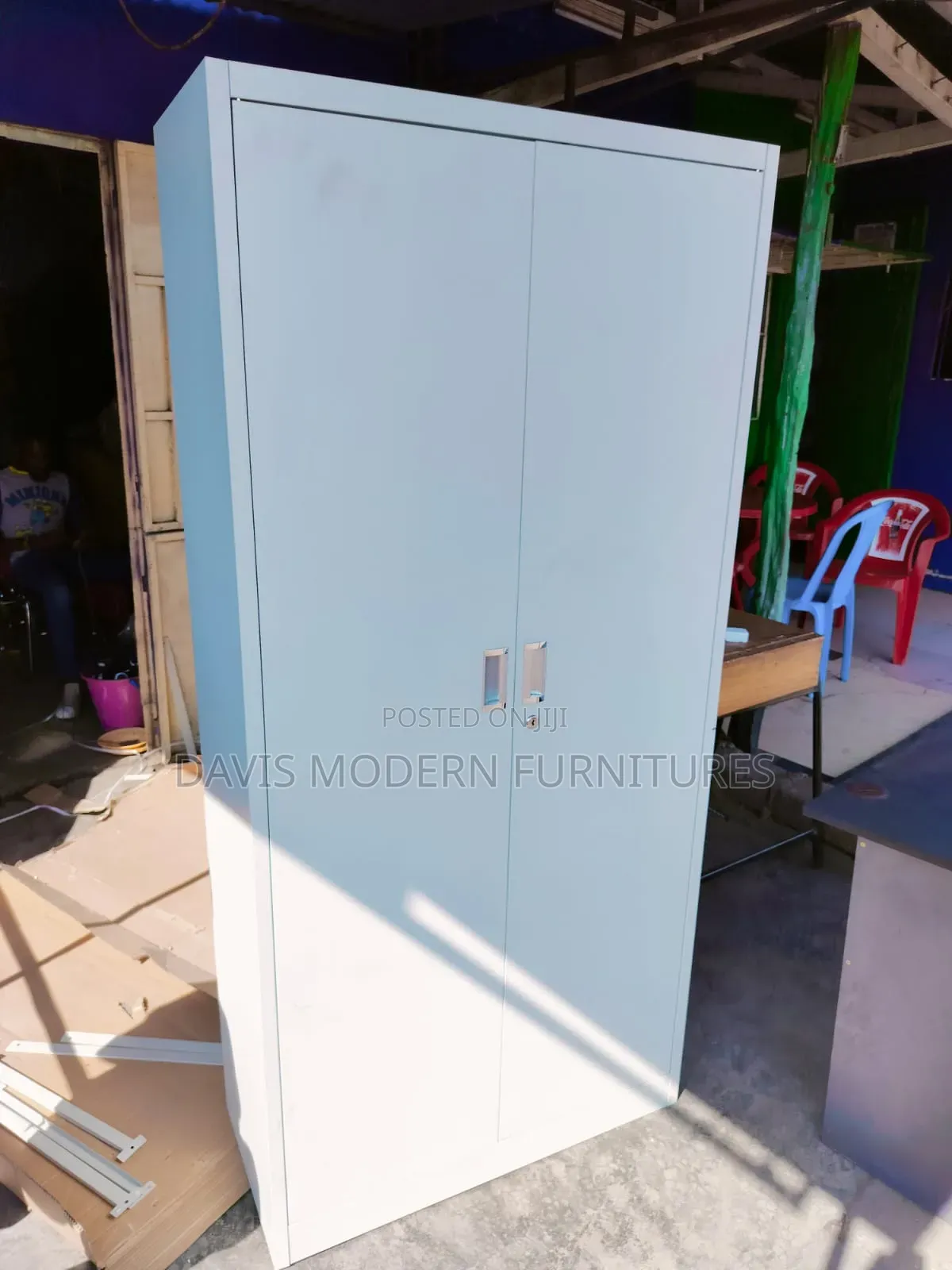 2-Door Tall Steel Storage Cabinet