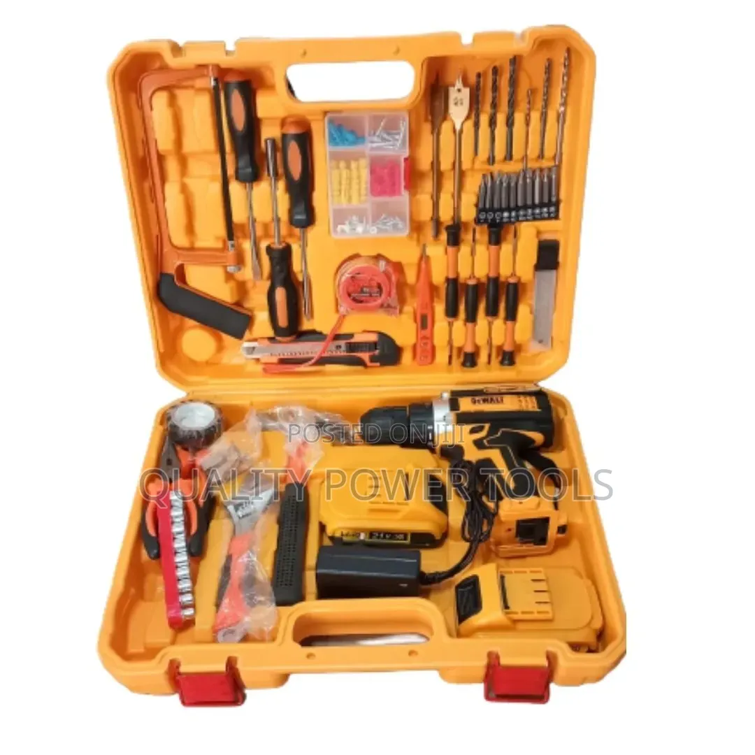 Dewalt 36v Cordless Electric Drill 117pc Tool Set With 2 Batteries