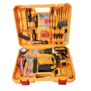 Dewalt 36v Cordless Electric Drill 117pc Tool Set With 2 Batteries