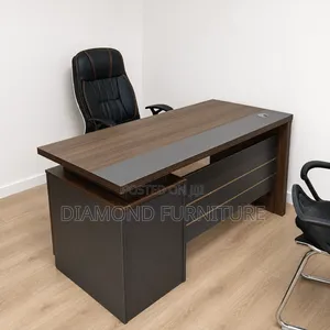 140cm Office Desk| Wooden Office Table With Cable Port