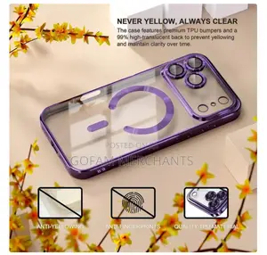 Clear Magsafe Case With Camera Lens Protector for iPhone 17 Pro Max