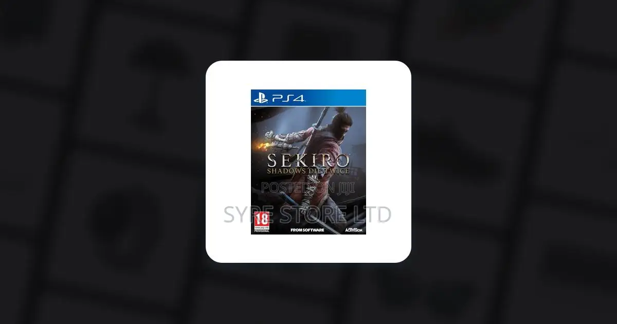 Ps4 Sekiro Shadows Die Twice