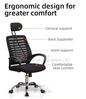 Swivel Height Adjustable Task Headrest Chair