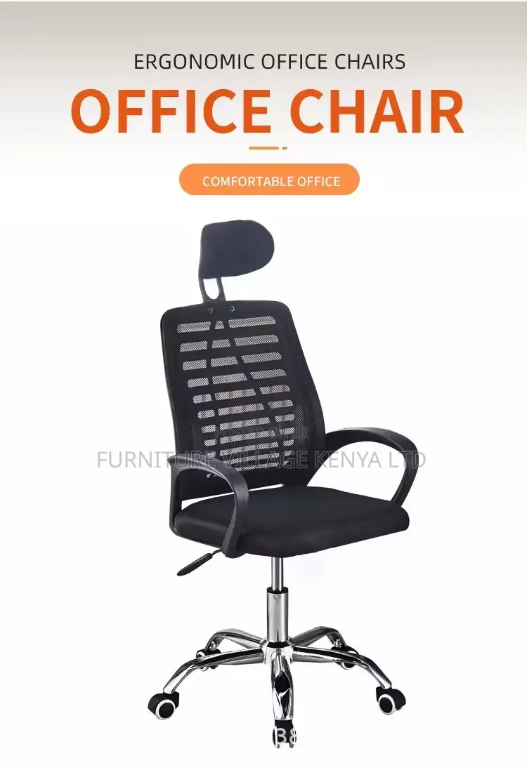 Swivel Height Adjustable Task Headrest Chair