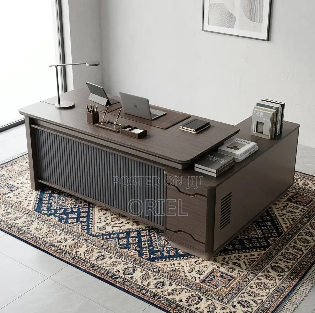 Office Desk : Luxury Design 1.6m Executive Office L-Shape Desk