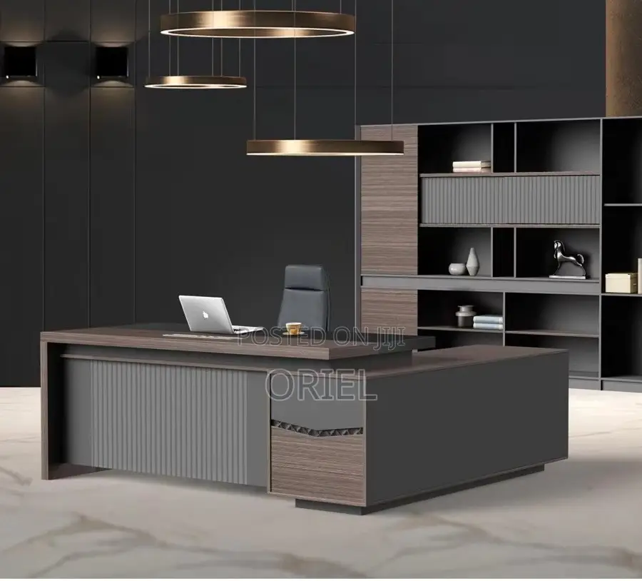 Office Desk : Luxury Design 1.6m Executive Office L-Shape Desk