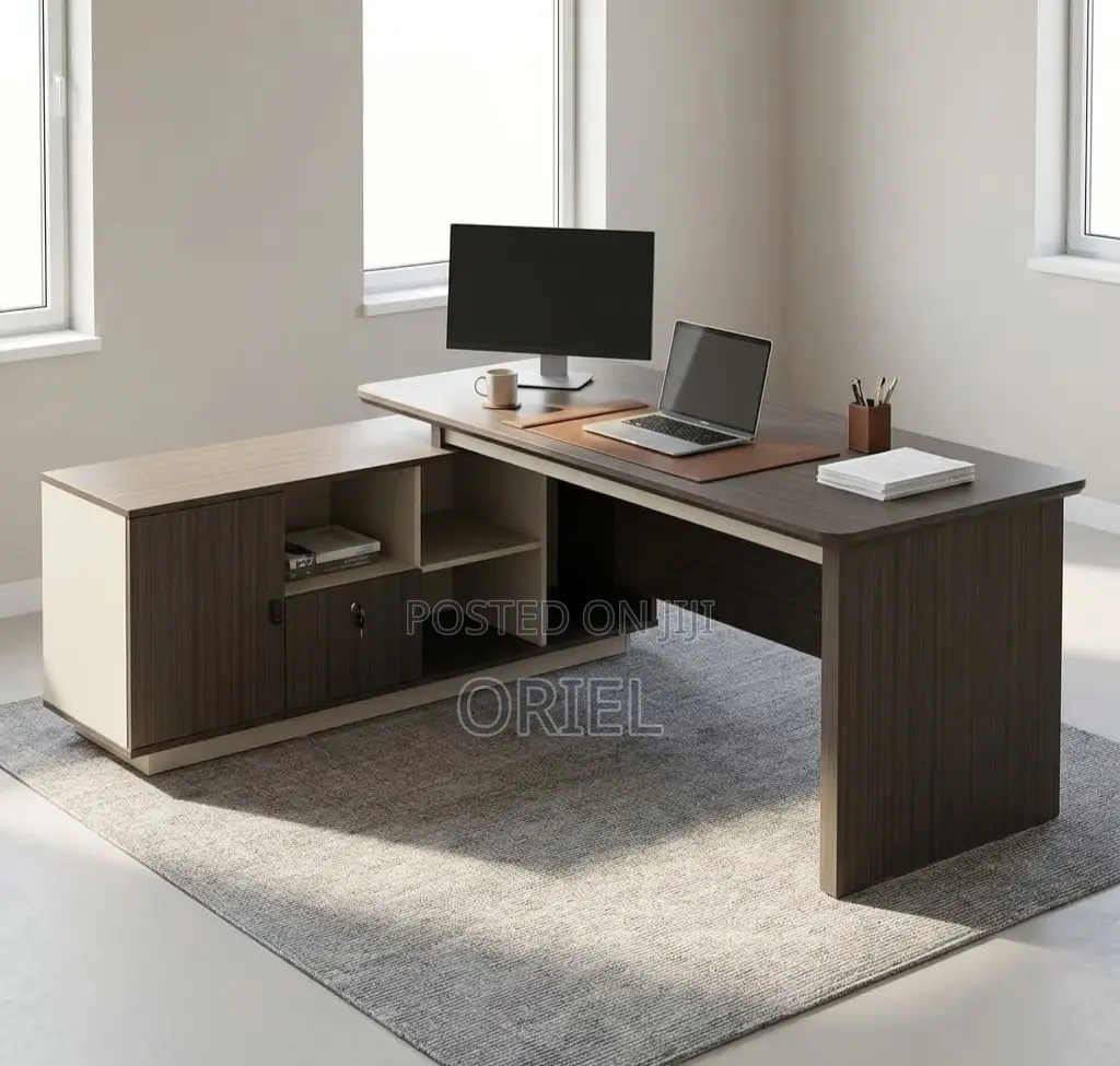Office Desk : Luxury Design 1.6m Executive Office L-Shape Desk