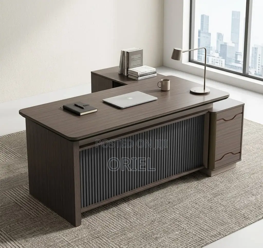 Office Desk : Luxury Design 1.6m Executive Office L-Shape Desk