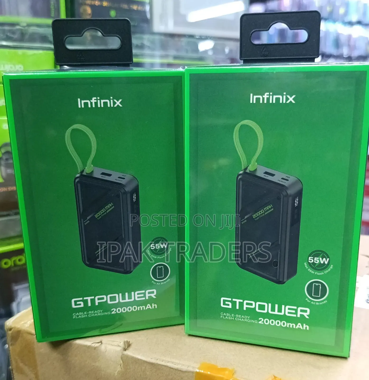 Infinix Gtpower 
20000mah 
55w
Powerbank