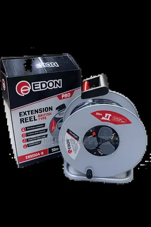 50m Extension Reel Cable – British Type Heavy Duty Cord Reel