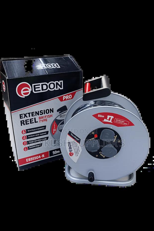 50m Extension Reel Cable – British Type Heavy Duty Cord Reel