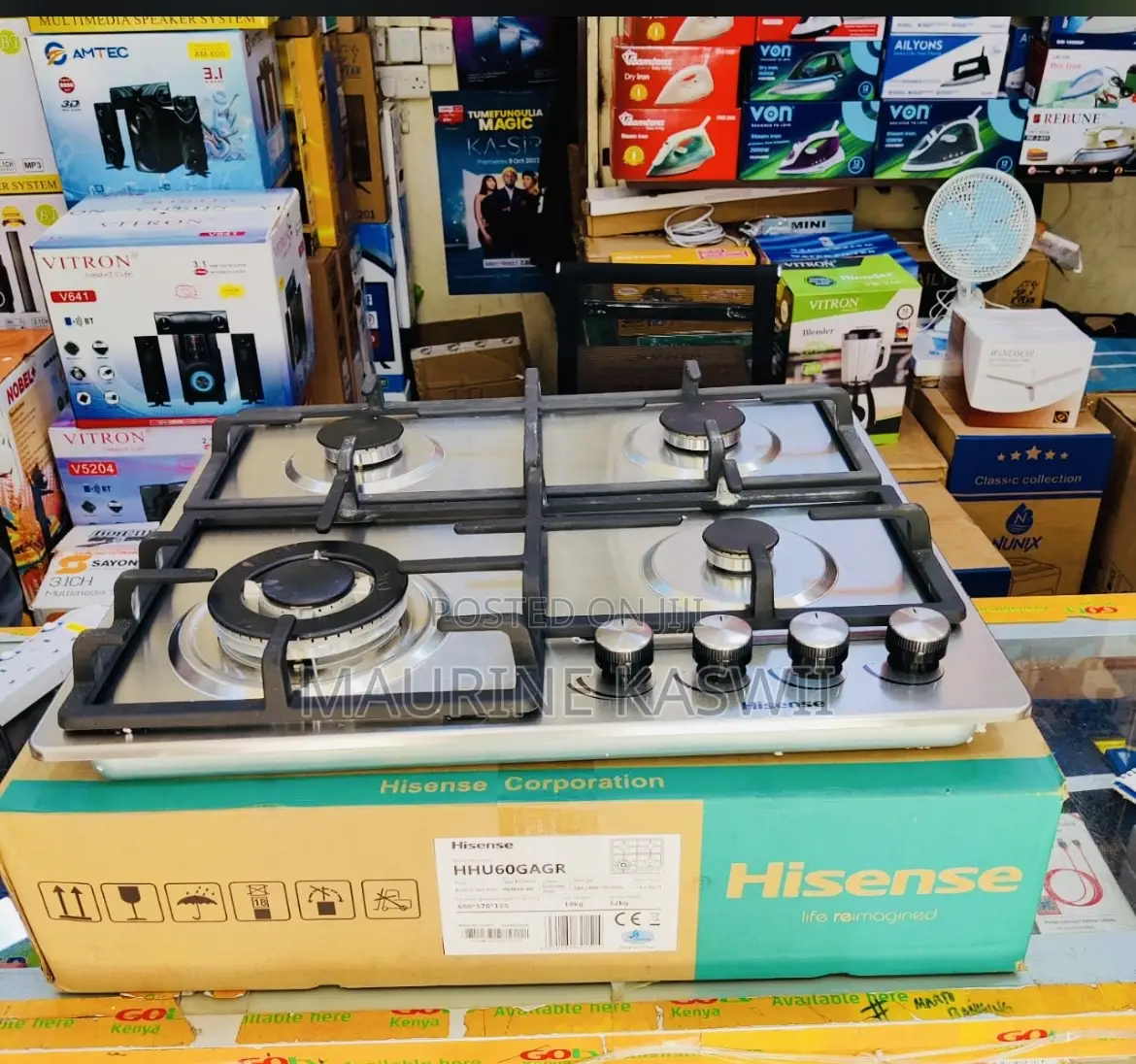 Hisense Hob Inbuilt 4gas 60 Cm