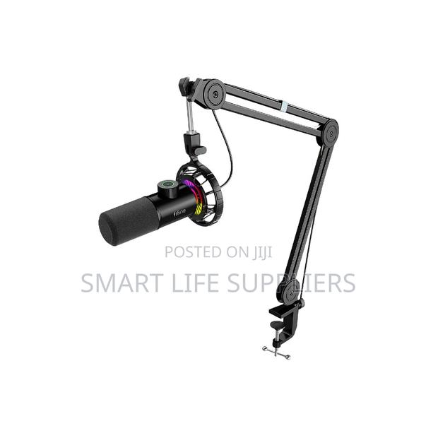 Fifine Usb Dynamic Mic | Professional RGB Streaming Microphone
