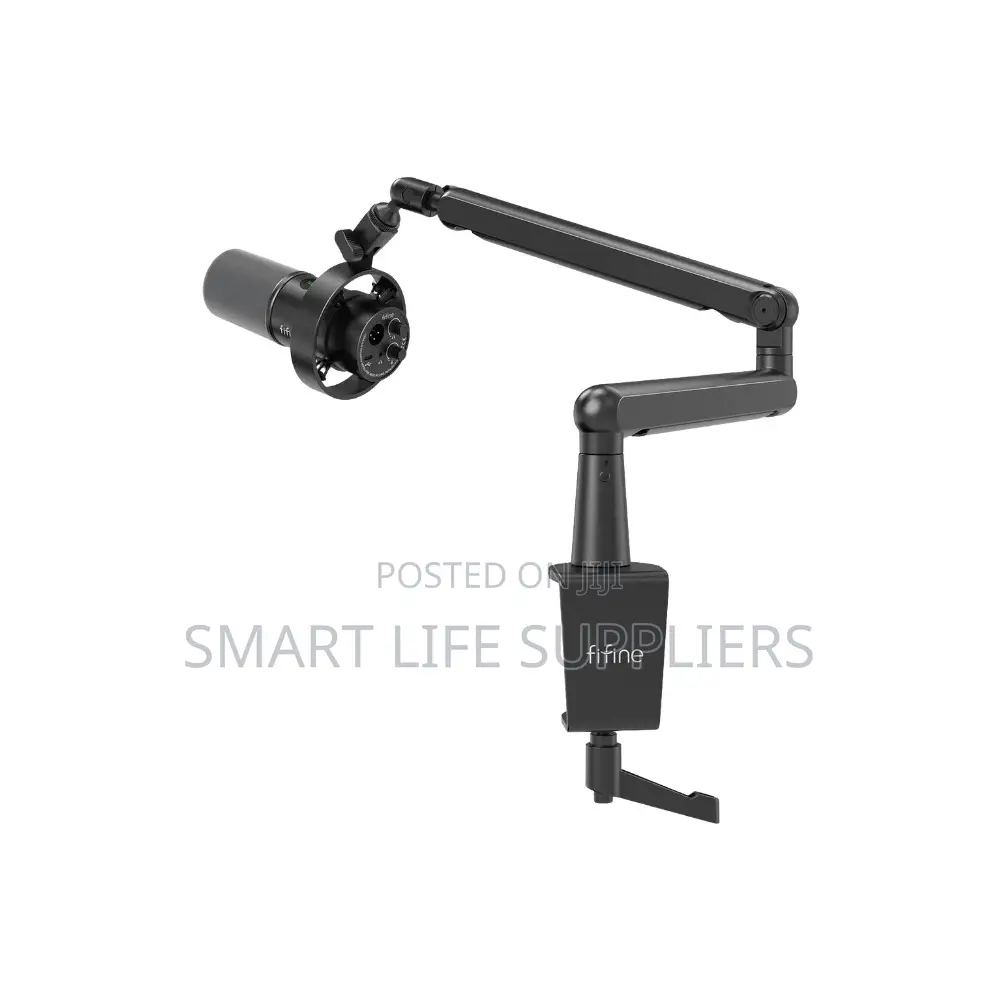 Fifine Usb/XLR Dynamic Microphone With Boom Arm Stand
