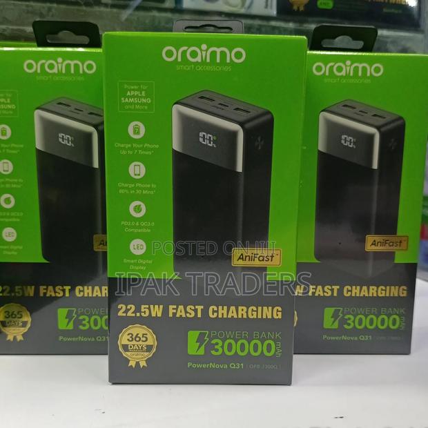 Oraimo Powernova
30000mah
Powerbank