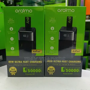New Arrival 
50000mah 
85w 
Oraimo Powerbank