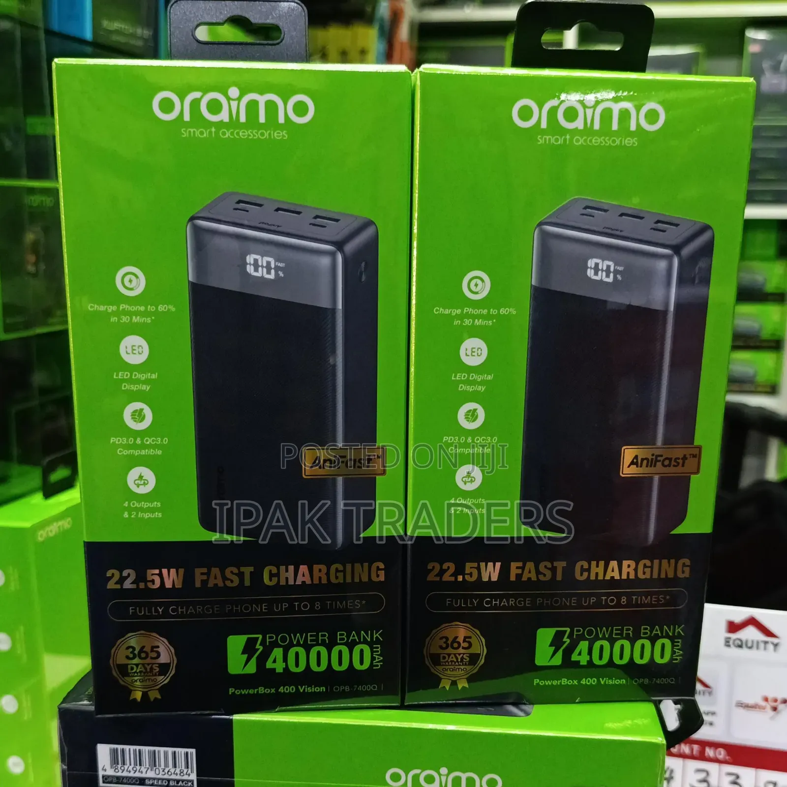 Oraimo 40000mah 
Powerbank