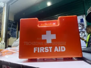 Red First Aid Kit Box Used in Different Places 