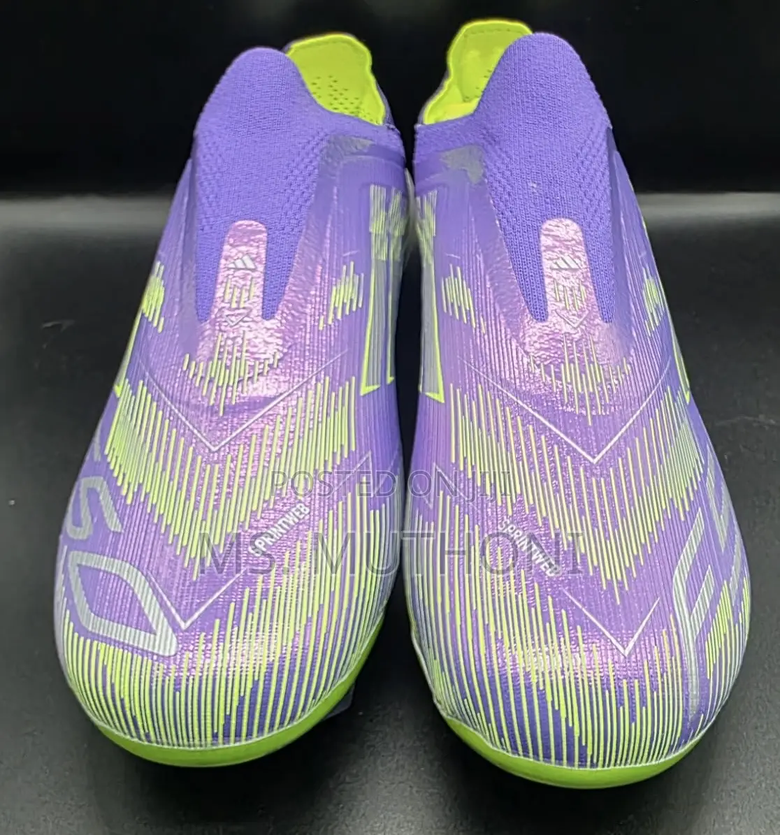 Lime  Adidas F50 Elite Laceless Firm Ground Football Boots