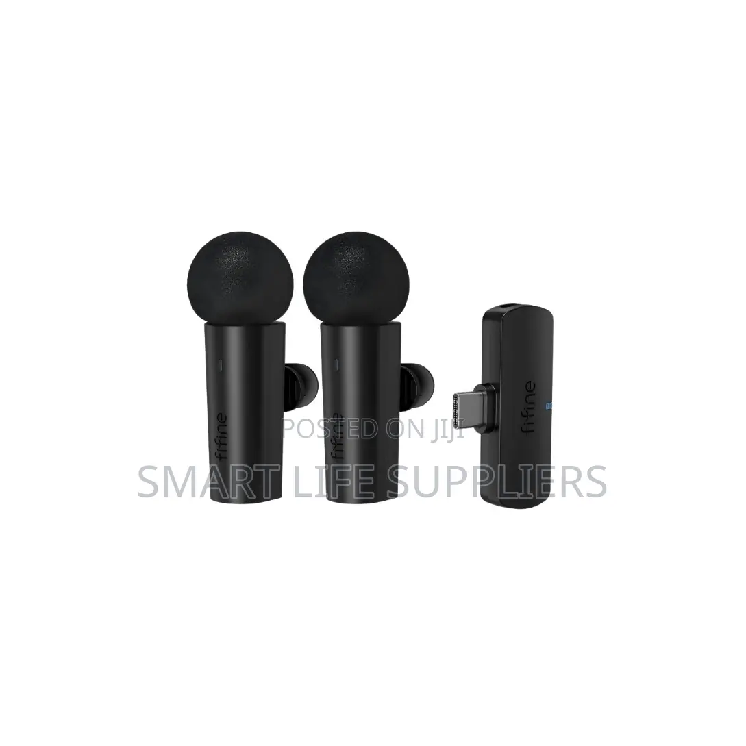 Fifine M8 Dual Wireless Lapel Microphones (Usb-C)