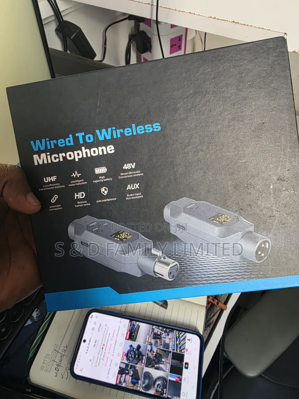 Wire to Wireless Microphone Convertor