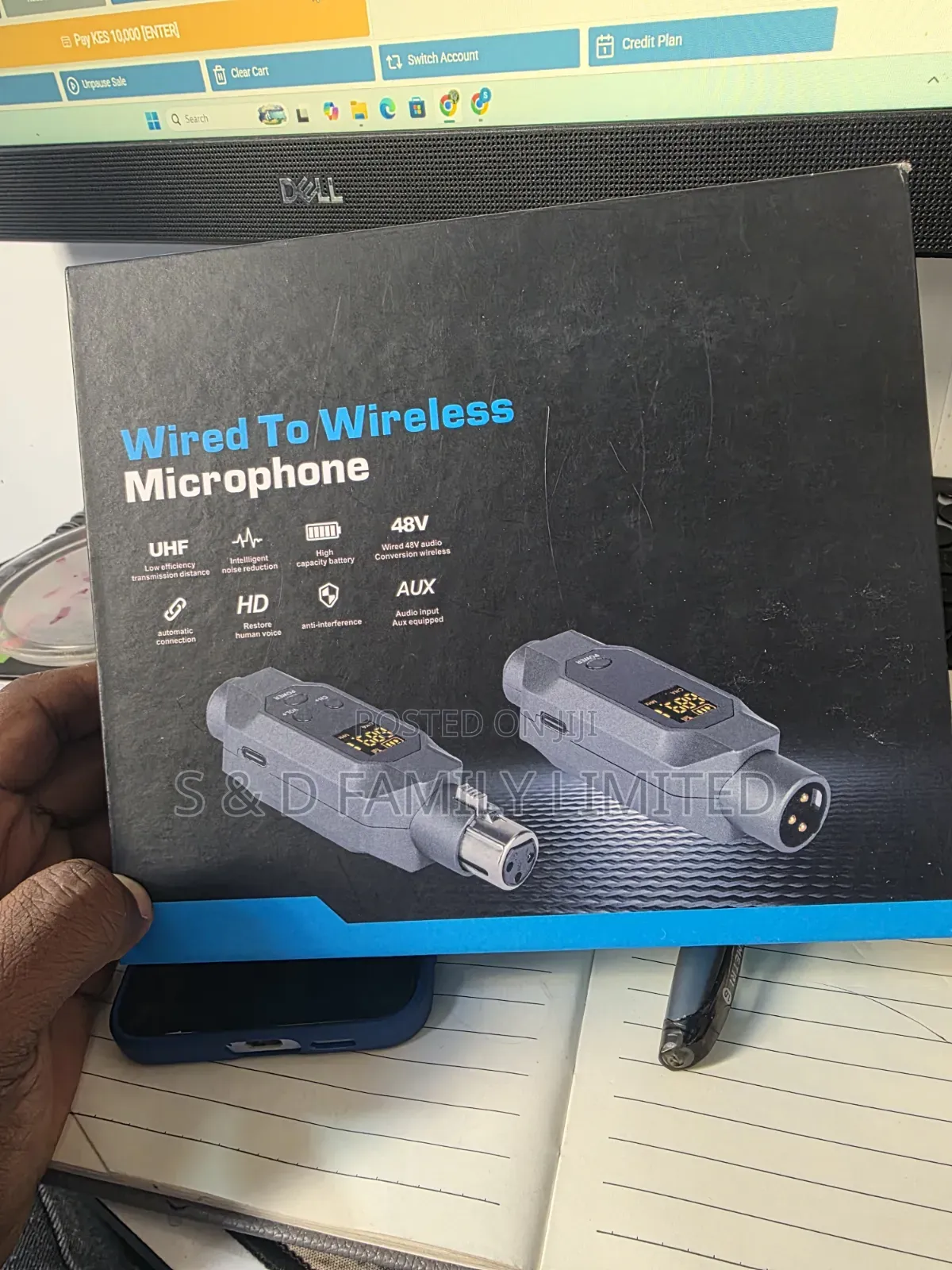 Wire to Wireless Microphone Convertor