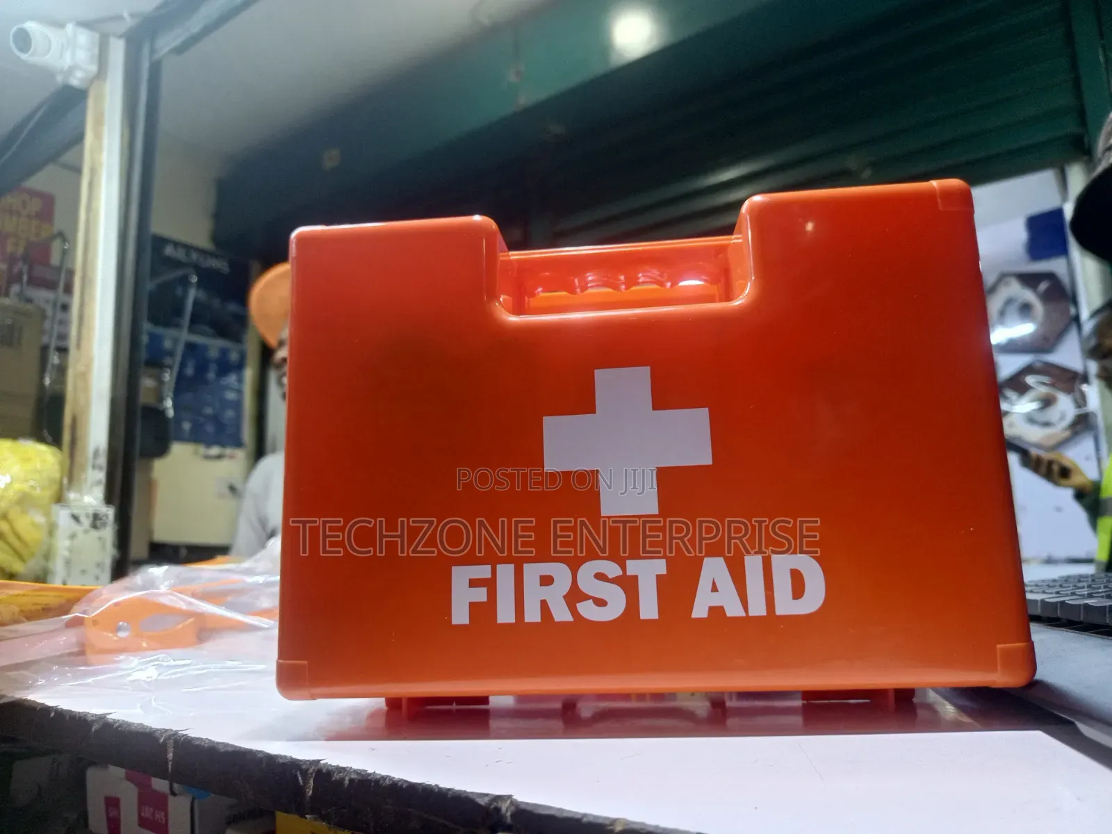 Highly Visible Red First Aid Kit Box