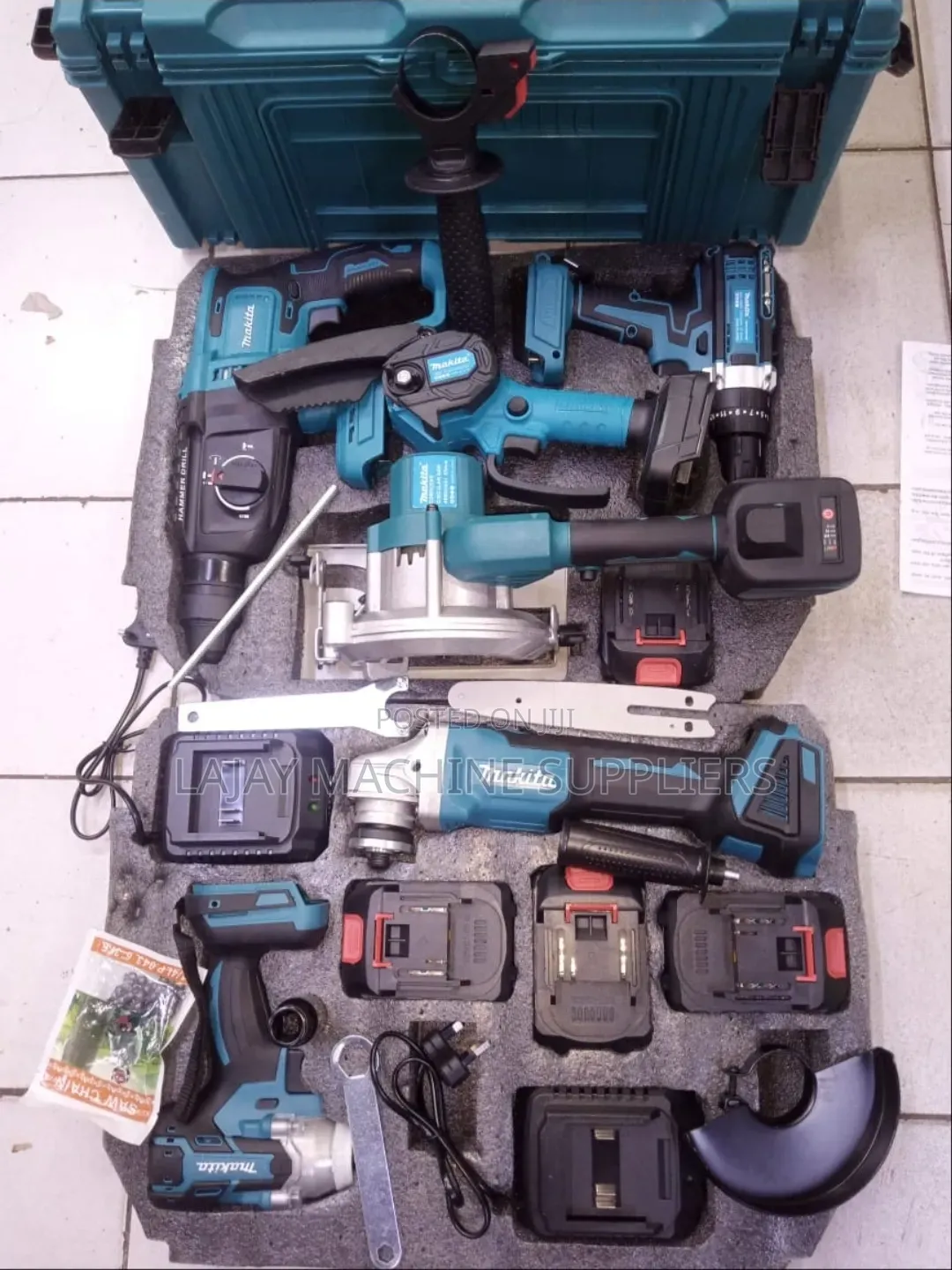 5-in-1 Makita Cordless Power Tool Combo Kit