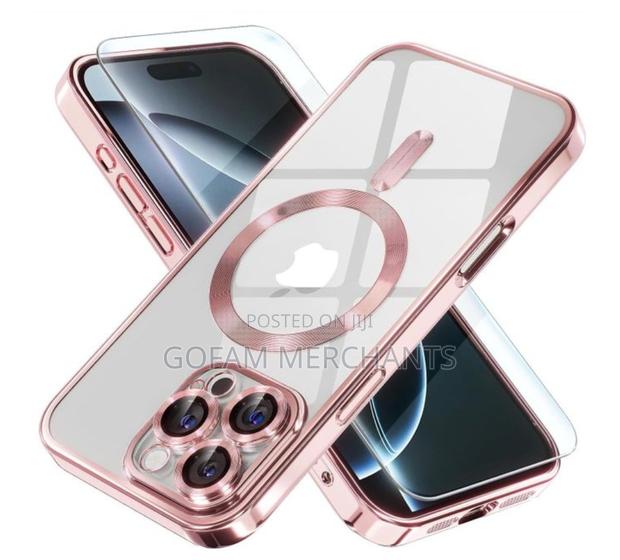 Electroplated Magsafe Case iPhone 16 Pro Max-Pink
