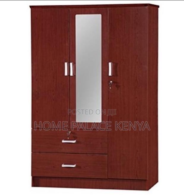 Ward Robe: Bedroom Wardrobe 3 Door 1drawer With Mirror - thumbnail 3