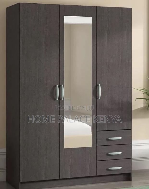 Ward Robe: Bedroom Wardrobe 3 Door 1drawer With Mirror - thumbnail 7
