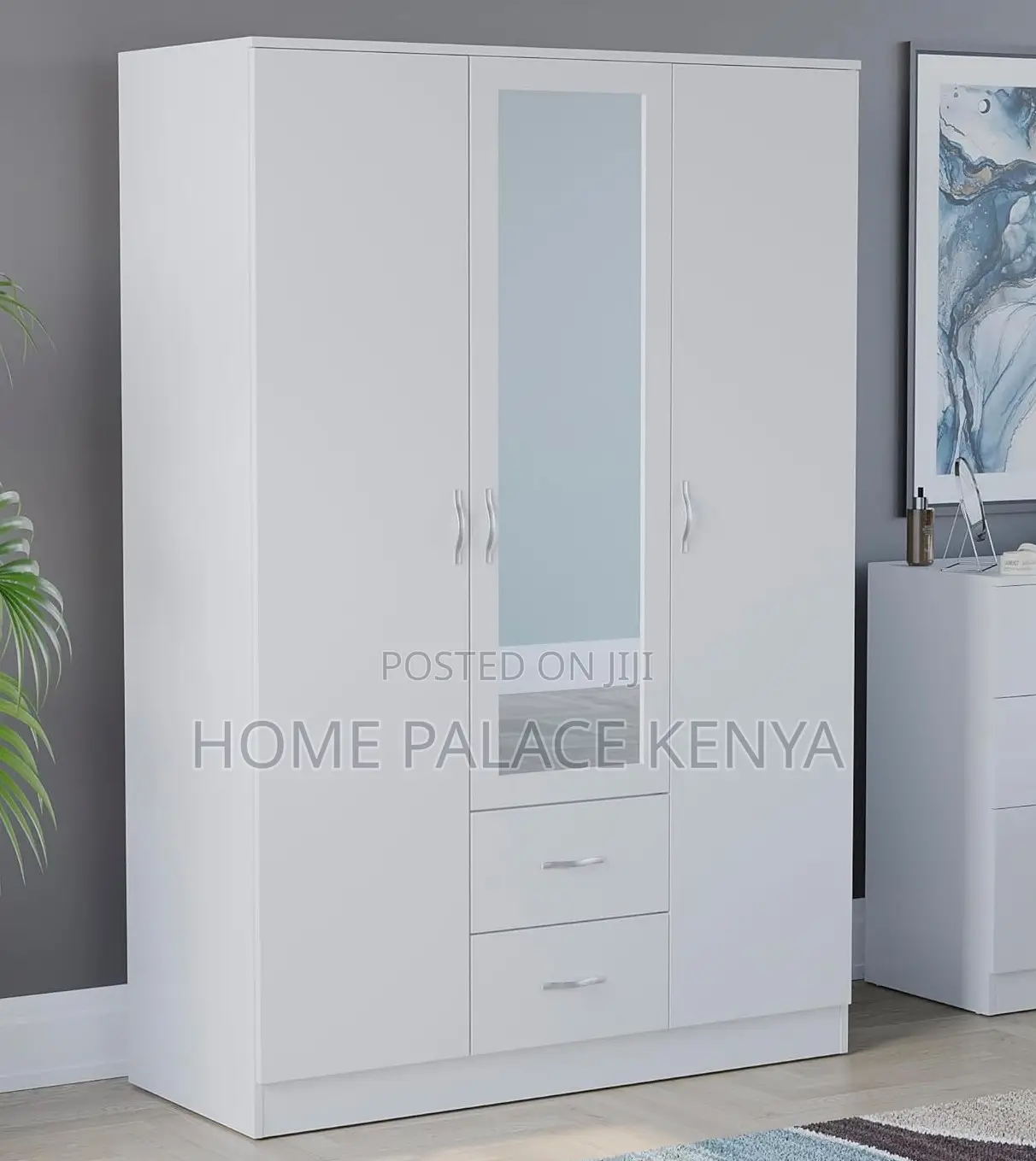 Ward Robe: Bedroom Wardrobe 3 Door 1drawer With Mirror