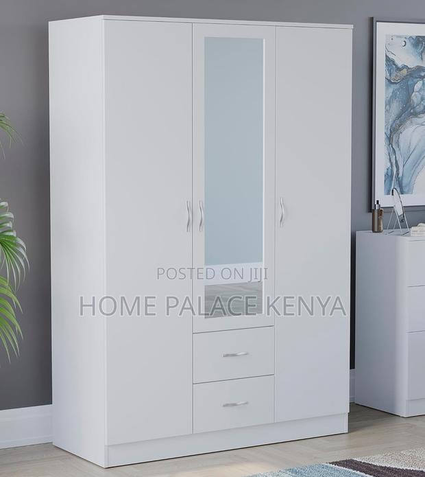 Ward Robe: Bedroom Wardrobe 3 Door 1drawer With Mirror - thumbnail 13