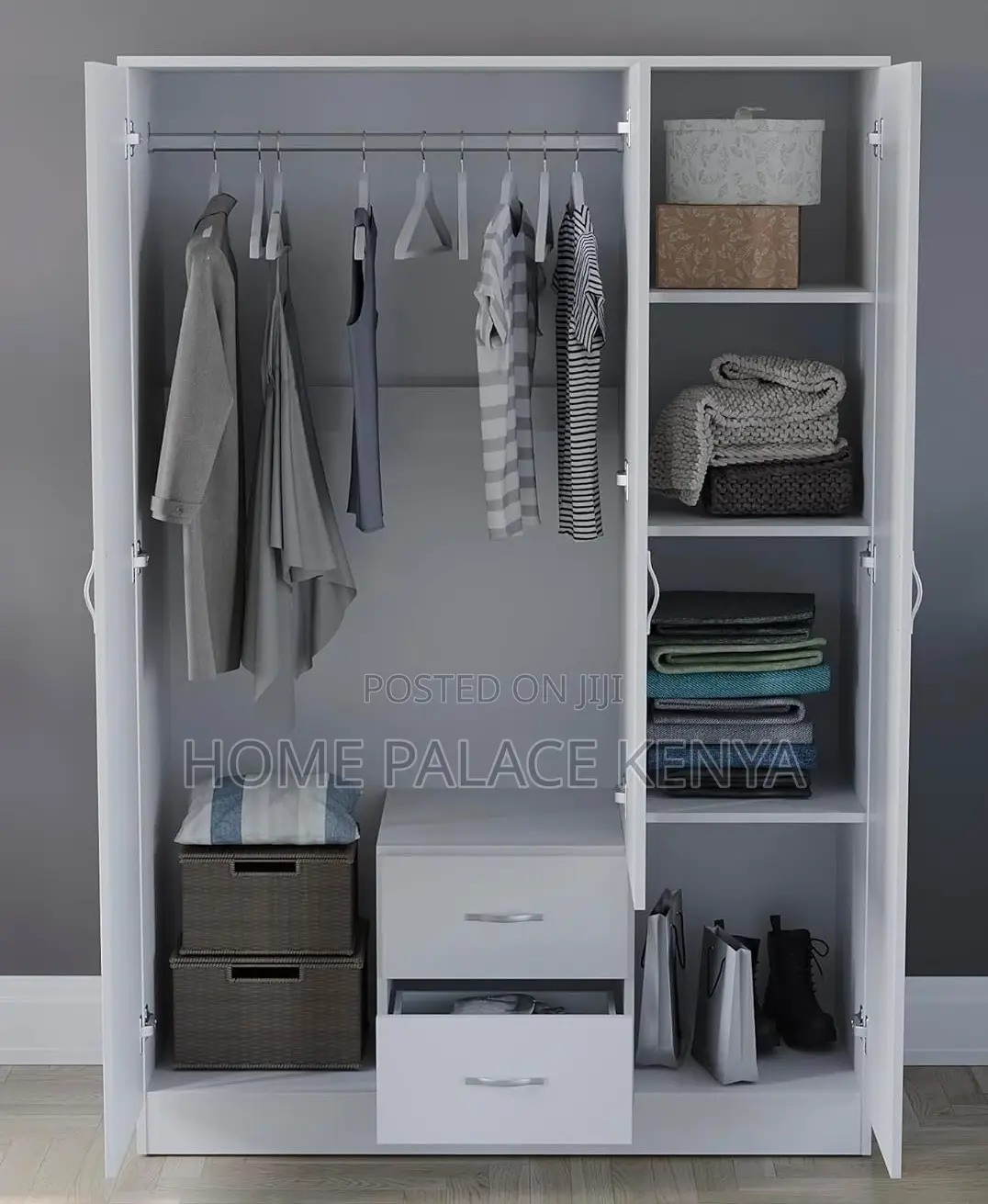 Ward Robe: Bedroom Wardrobe 3 Door 1drawer With Mirror