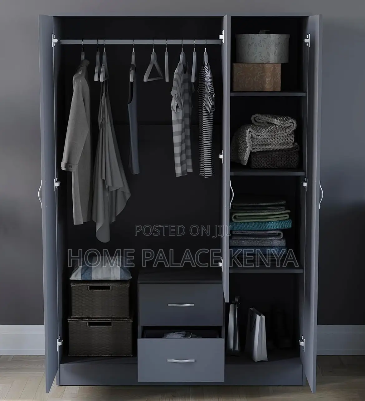 Ward Robe: Bedroom Wardrobe 3 Door 1drawer With Mirror