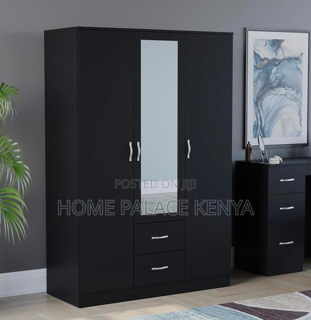 Ward Robe: Bedroom Wardrobe 3 Door 1drawer With Mirror - thumbnail 16