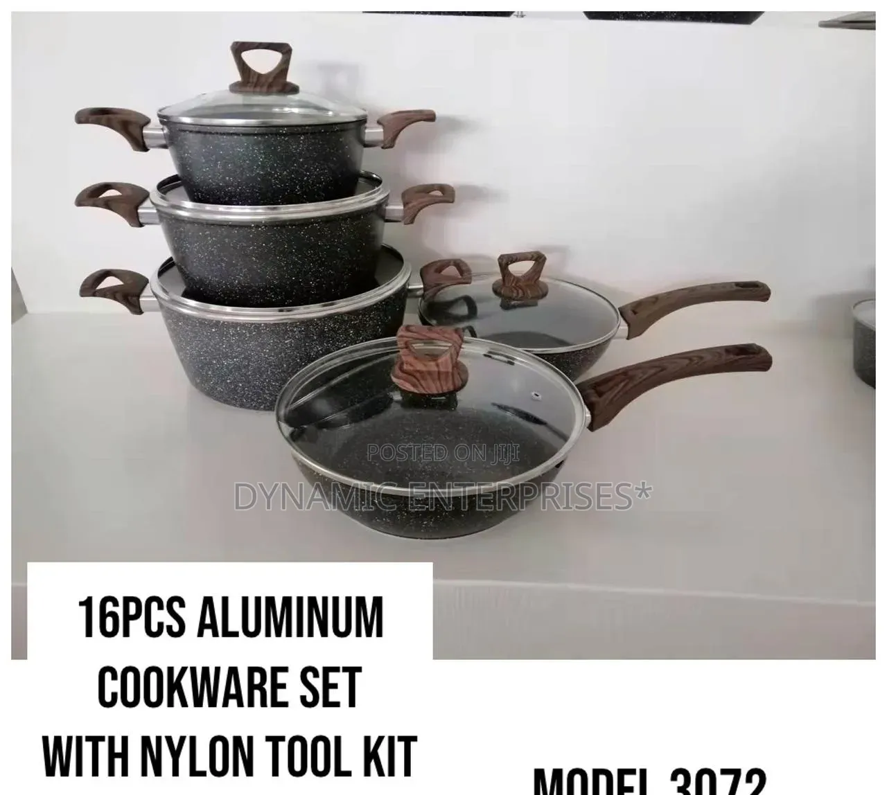 16-Piece Aluminum Cookware Set