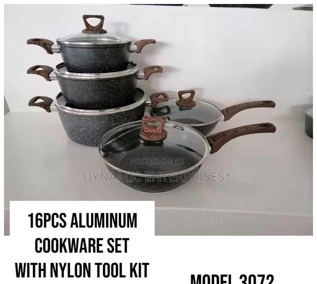 16-Piece Aluminum Cookware Set - main view